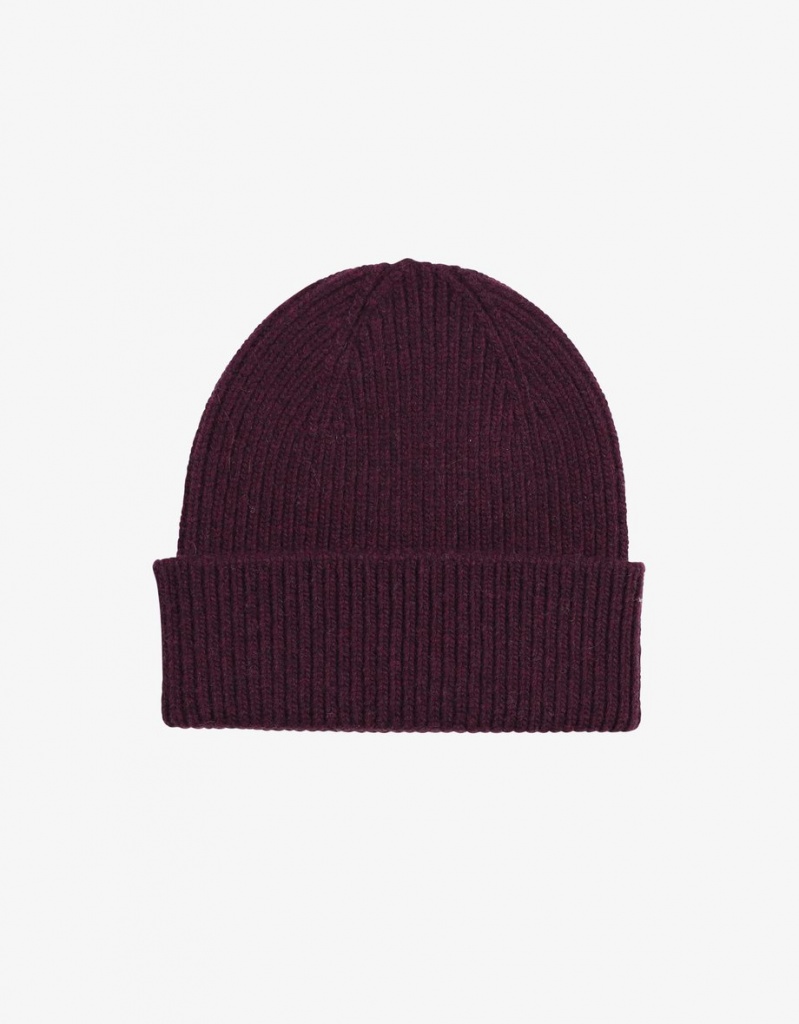 Colorful Standard Wool Beanie Oxblood Red